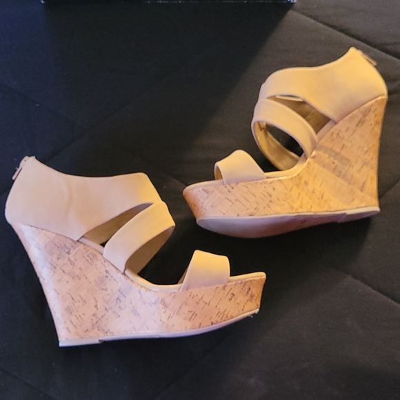 Women Taupe Solaro 5inch Espedrill Sandals with a 1 and 1/2 platform - Picture 4 of 10